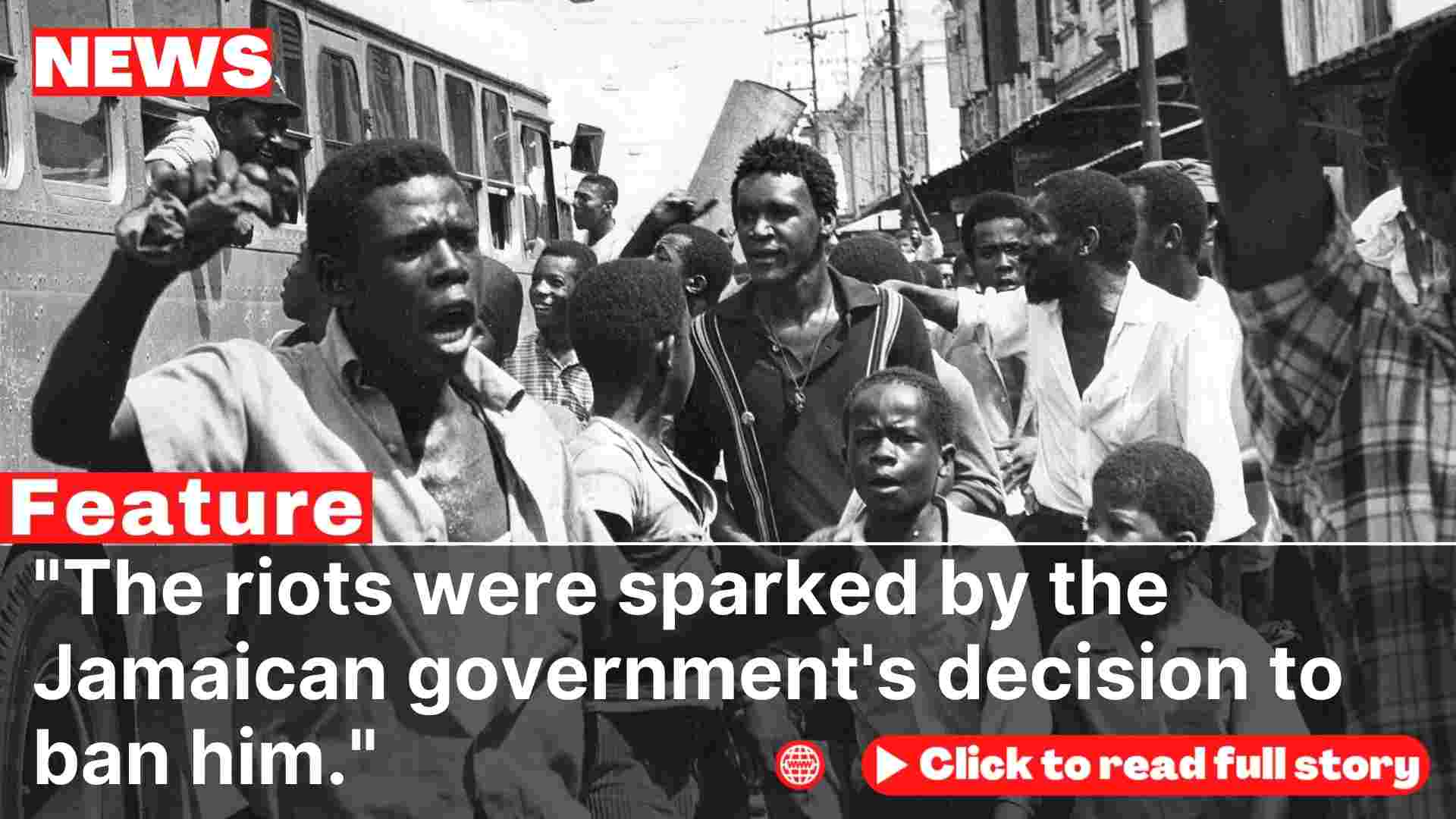 Jamaica Riots, as government bans Dr. Walter Rodney - Kareem's Quest